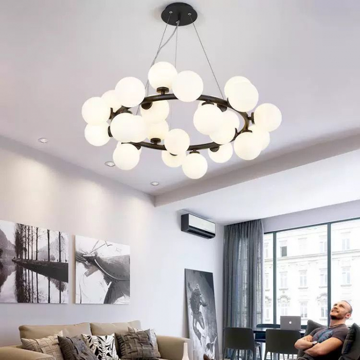 Lustra led 45 globuri Neagra [2]