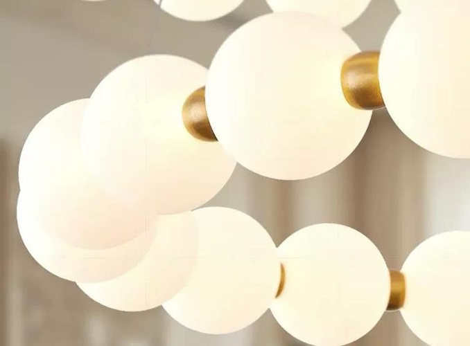 Lustra led 8 globuri gold 26w [2]