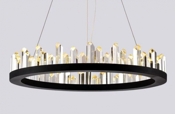 Lustra led Black cu cristale [3]