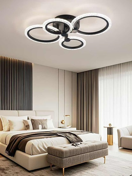 Lustra led Cristale cu telecomanda 80w [2]