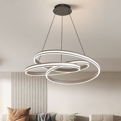 Lustra led cu telecomanda 126w alba /neagra [2]