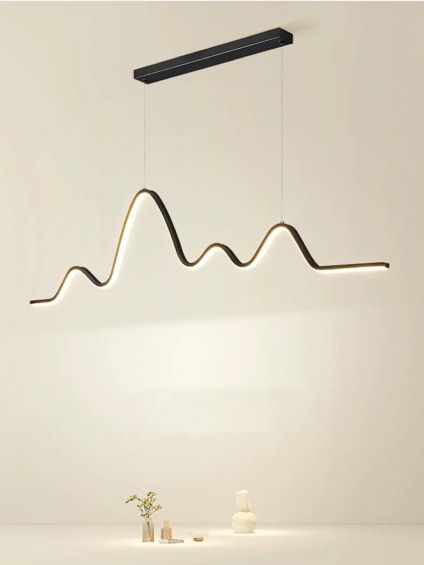 Lustra led cu telecomanda 64w black/ white/ gold [2]