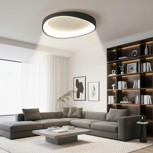 Lustra led diambila cu telecomanda Neagra 124w [2]