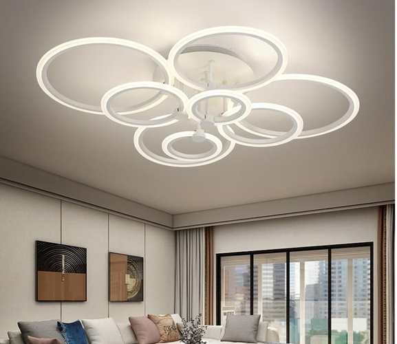 Lustra led dimabila 200w cu telecomanda 3 functii [4]