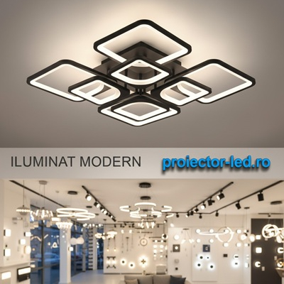Lustra LED dimabila 160w cu telecomanda 4 functii [6]