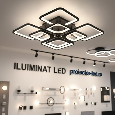 Lustra LED dimabila 160w cu telecomanda 4 functii [5]