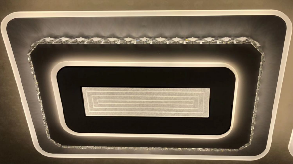 Lustra LED dimabila 180w cu telecomanda 3 functii Cristal [2]