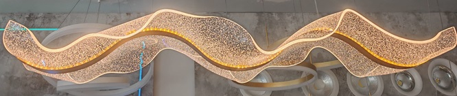 Lustra led eleganta cu telecomanda [4]