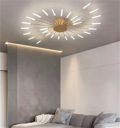 Lustra led Spirala 112w Gold/Black [3]