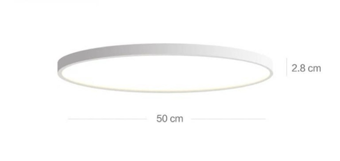 Plafoniera ultra subtire 40cm/ 50cm / Alba / Neagra IP44 [2]
