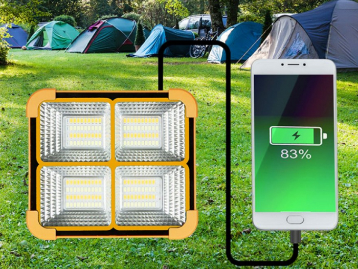 PROIECTOR LED SOLAR PORTABIL ACUMULATOR POWERBANK CCT [2]