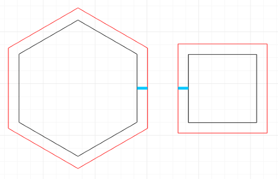 Set 2 hexagoane led honeycomb [3]