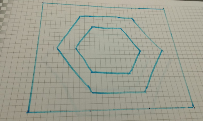 Set 2 hexagoane led honeycomb [4]
