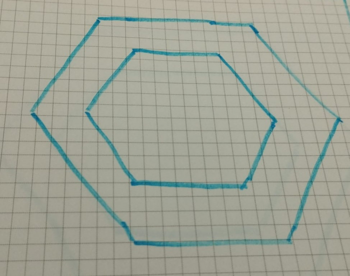 Set 2 hexagoane led honeycomb [2]