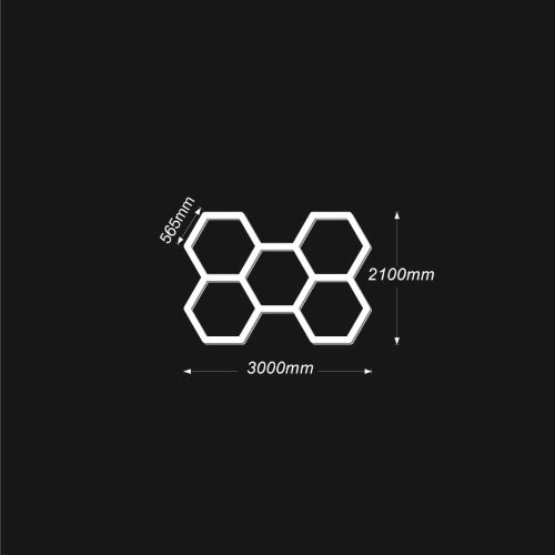 Set 5 hexagoane led honeycomb Mare ( 56.5) [5]