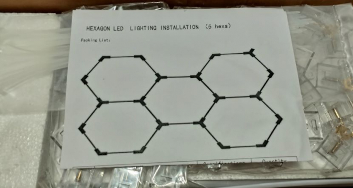 Set 5 hexagoane led honeycomb Mare ( 56.5) [2]