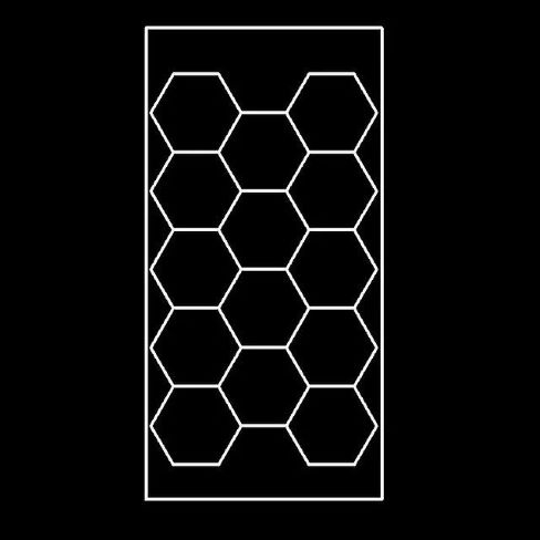 Set led tavan honeycomb 14 hexagoane -2 buc [3]