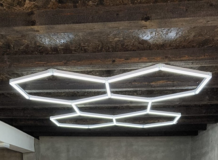 Set led tavan Honeycomb 5 seturi hexagoane 200w - 2 bucati [4]