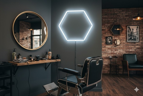 Tavan led CCT Un hexagon CCT 42W  94 x 82 cm [3]