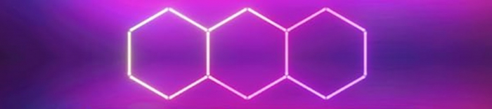 Tavan led honeycomb RGB dinamic - 3 hexagoane [2]