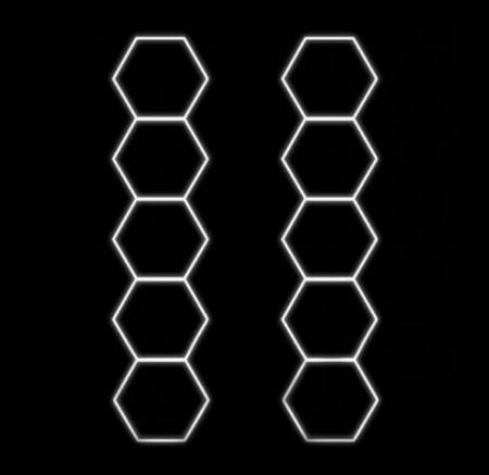 hexagoane led Honeycomb personalizate - 10 hexagoane led honeycomb