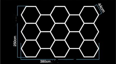 13 hexagoane led honeycomb [1]