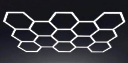 13 hexagoane led honeycomb