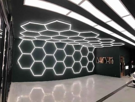 14 Hexagoane LED Honeycomb fara chenar [6]
