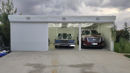 14 hexagoane led honeycomb pentru detailing auto si ateliere auto [4]