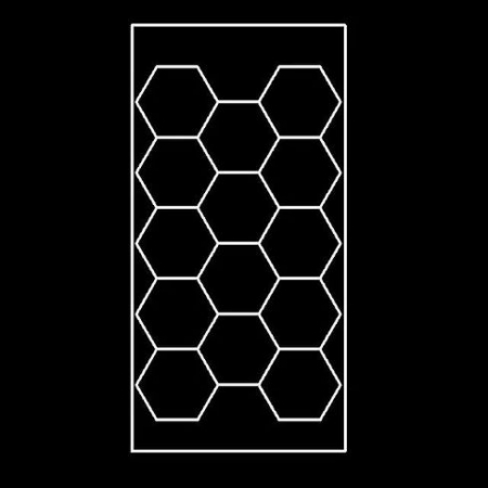 14 hexagoane led honeycomb pentru detailing auto si ateliere auto [6]
