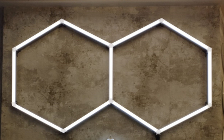 Oferte speciale - 2 hexagoane led honeycomb