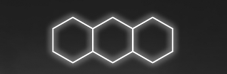 3 hexagoane led honeycomb - 3 hexagoane led honeycomb Mare