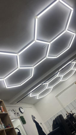 Oferte speciale - 5 hexagoane led honeycomb pentru frizerie