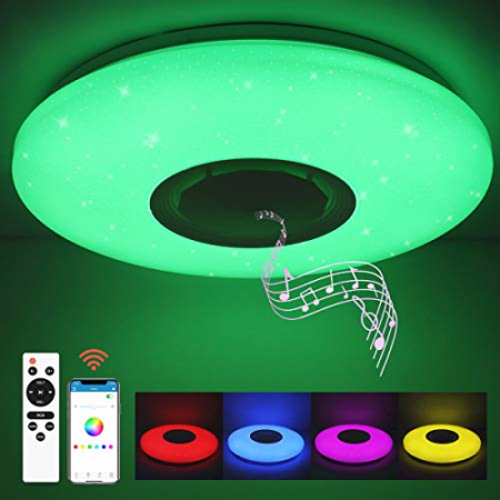 Aplica led - Aplica LED dimabila cu difuzor, bluetooth 72W RGB CCT