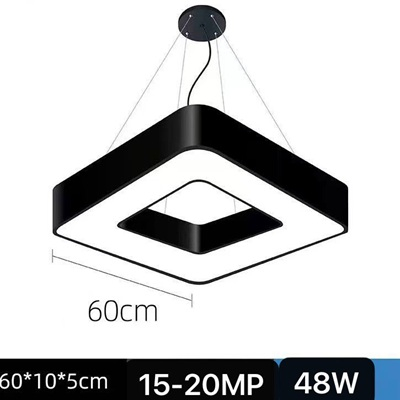 Lustra Neagra - Aplica led neagra 48w