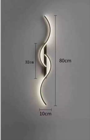 Aplica led perete  80cm 24w Alba/ Neagra/ Gold [1]