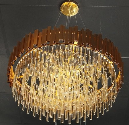 Candelabru led Cristal 80cm  Nobil Gold/Black [2]