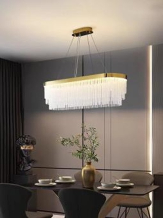 Lustra led Living - Candelabru led Cristal Londra 130w