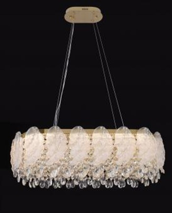 Lustra led Living - Candelabru led Cristal Madrid 95w 60cm