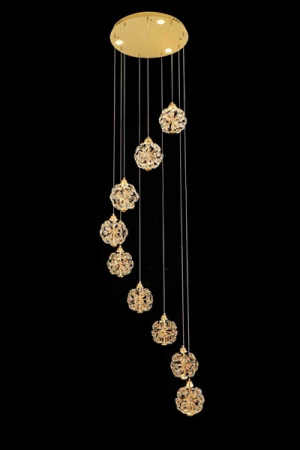 Lustra Led - Lustre led - Candelabru led elegant 12 globuri 140w