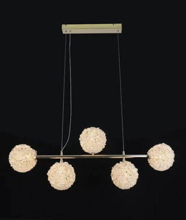 Lustra Led - Candelabru led elegant 5 globuri 64w