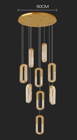 Oferte speciale - Candelabru led elegant cu telecomanda Gold 216w