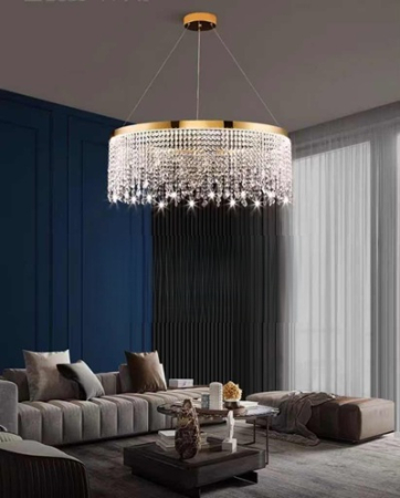 Lustra led Aurie - Candelabru lled modern rotund 80w
