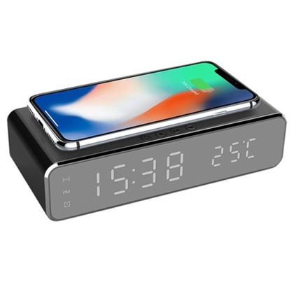 Oferte speciale - Ceas + termometru +incarcator telefon wirless