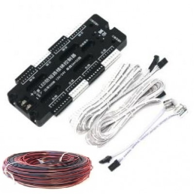 Kit Iluminat scari - Controler dimabil  cu senzori  32 scari + cablu montaj