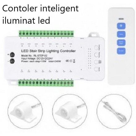 Kit Iluminat scari - Controler iluminat led cu telecomanda