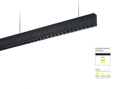 CORP LED SUSPENDAT NEGRU 40W 1.2M [1]