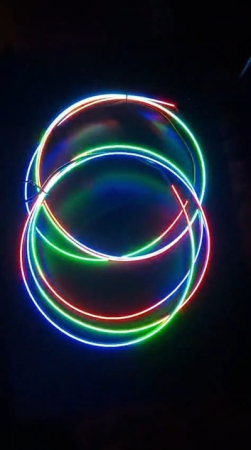 Oferte speciale - Kit banda led RGB digital auto interior 140cm x 2 cu telecomanda si app