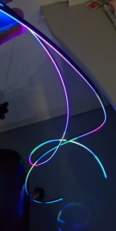 Kit banda led RGB digital auto interior 140cm x 2 cu telecomanda si app [1]