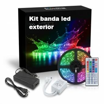Iluminat inteligent - Kit banda LED RGB exterior 5m 14w/m